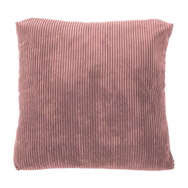 Rožinė dekoratyvinė pagalvėlė Tiseco Home Studio Ribbed, 40 x 40 cm