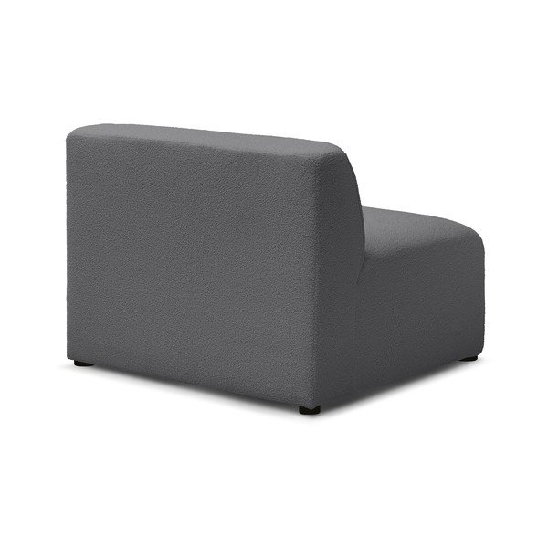 Tamsiai pilkos spalvos iš boucle modulinė sofos dalis (modulinė) Megeve – Bobochic Paris-image-4