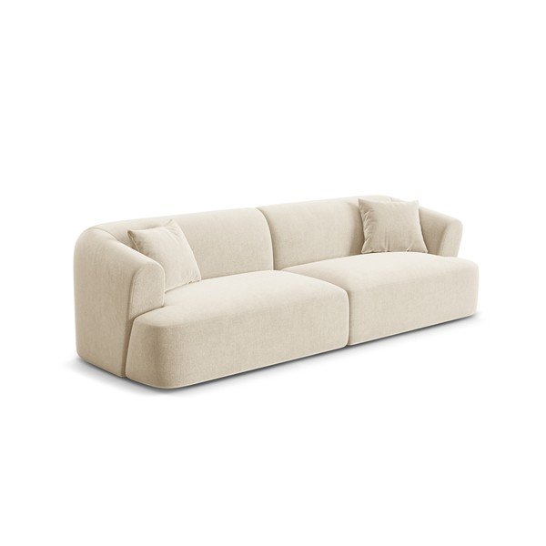 Smėlio spalvos sofa iš velveto 255 cm Campi – Cosmopolitan Design-image-2