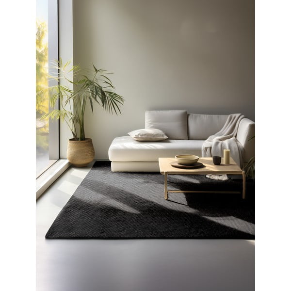 Kilimas iš džiuto juodos spalvos 160x230 cm Bouclé – Hanse Home-image-1
