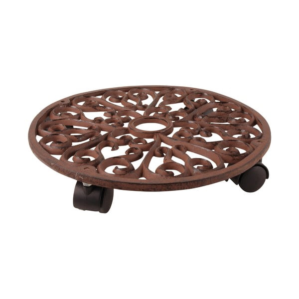 Iš metalo mobilus stovas gėlių vazonui ø 34,5 cm Ornament – Esschert Design-image-3