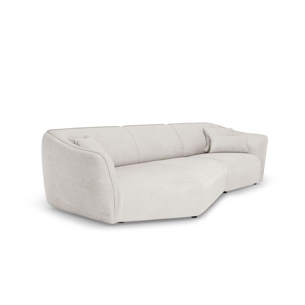 Iš velveto kampinė sofa juodos spalvos Tokyo – Cosmopolitan Design-image-2