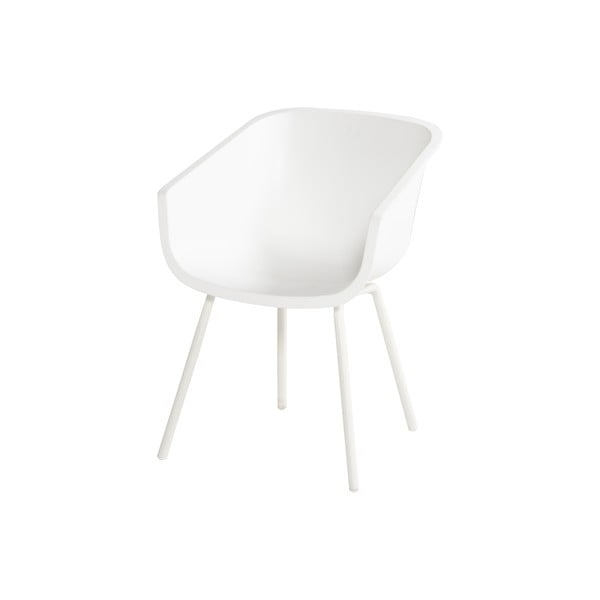 Plastikinės sodo kėdės baltos spalvos 2 vnt. Amalia Alu Rondo – Hartman
