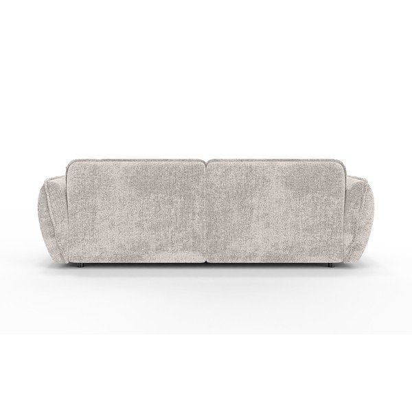 Smėlio spalvos kampinė sofa iš šenilinio audinio (su dešiniuoju kampu/su gultu) Nelia – Ropez-image-4