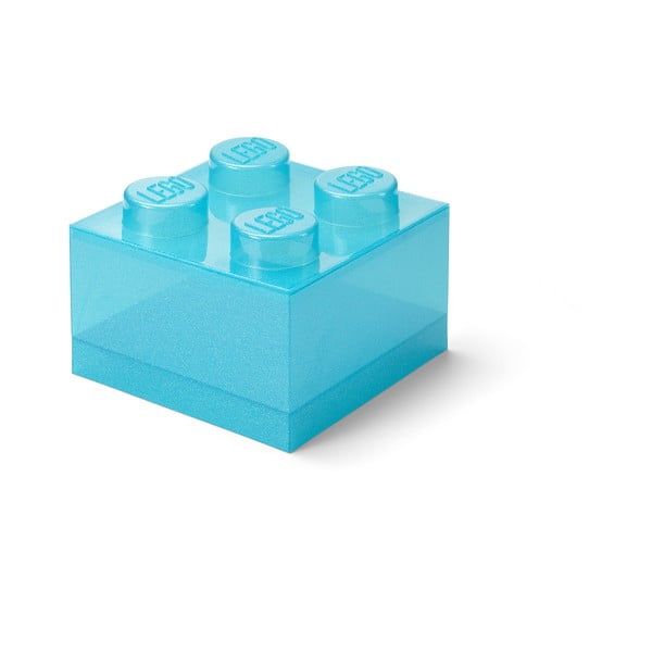 Šviesiai mėlynos spalvos iš plastiko vaikiška daiktadėžė 25x25x18 cm – LEGO®-image-3