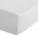 Baltos spalvos iš perkalio paklodė su guma 90x190 cm Easy Iron Percale – Catherine Lansfield