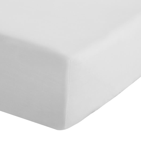 Baltos spalvos iš perkalio paklodė su guma 135x190 cm Easy Iron Percale – Catherine Lansfield