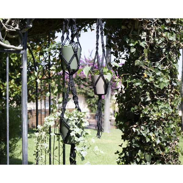 Iš tekstilės grandinėlė gėlių vazonams ø 13 cm (aukštis 120 cm) Macramé – Artevasi-image-1