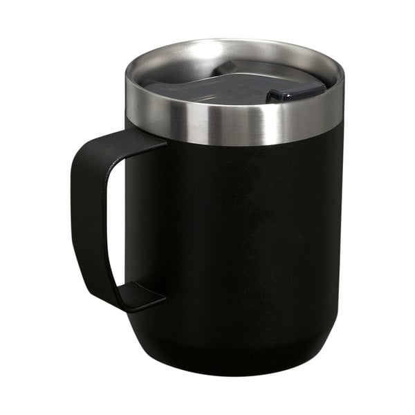 Juodos spalvos iš nerūdijančio plieno termo puodelis 230 ml Stay-Hot Camp Mug Black – Stanley-image-2
