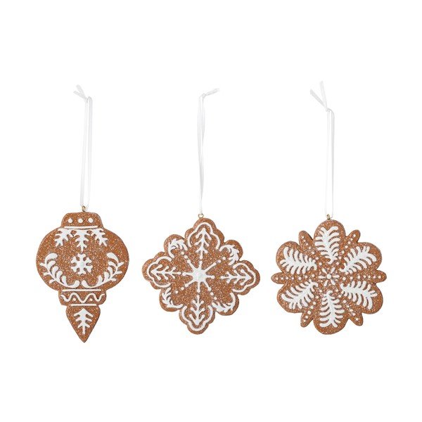 3 pakabinamų dekoracijų rinkinys Bloomingville Pearl