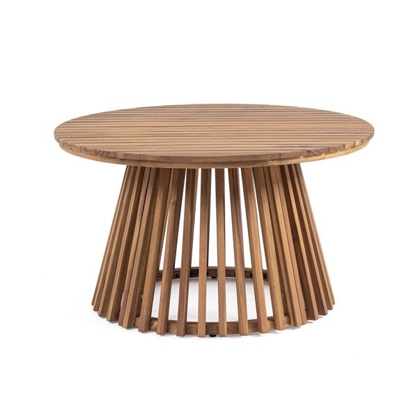 Iš akacijos masyvo apvalios formos sodo kavos staliukas ø 70 cm Rodano – Bizzotto