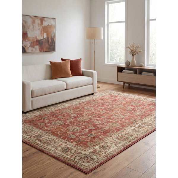 Raudonos spalvos kilimas 200x275 cm Raja – Asiatic Carpets-image-1