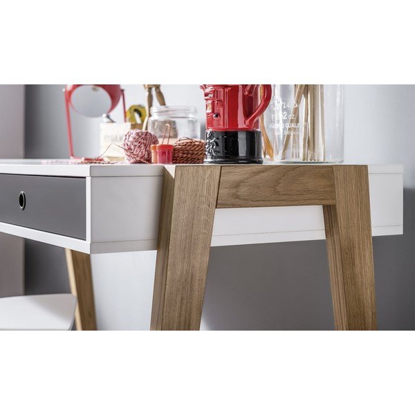 Baltos ir pilkos spalvų darbo stalas Vox Concept-image-1