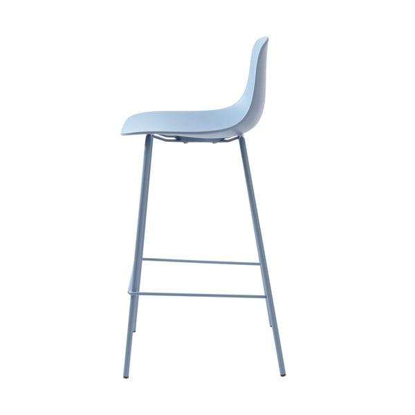 Šviesiai mėlynos spalvos iš plastiko baro taburetė (sėdynės aukštis 67,5 cm) Whitby – Unique Furniture-image-3