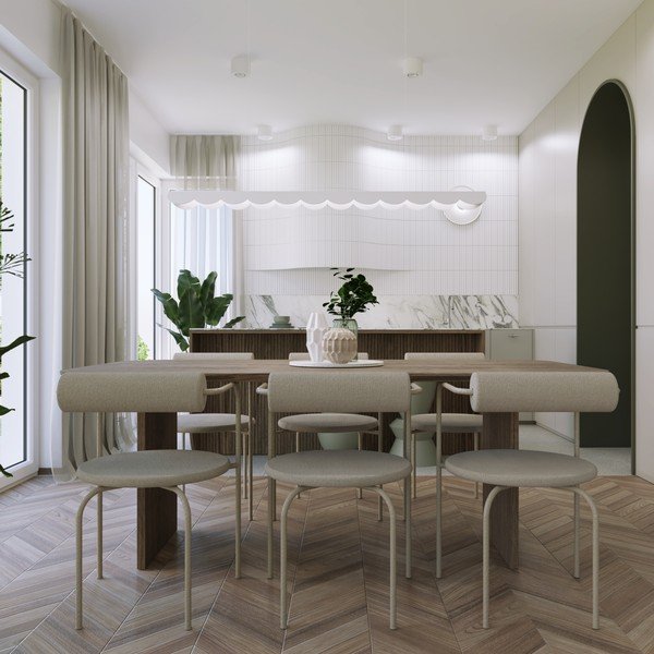 Taupe spalvos iš aliuminio kabantis šviestuvas LED BISCUIT – Thoro-image-3