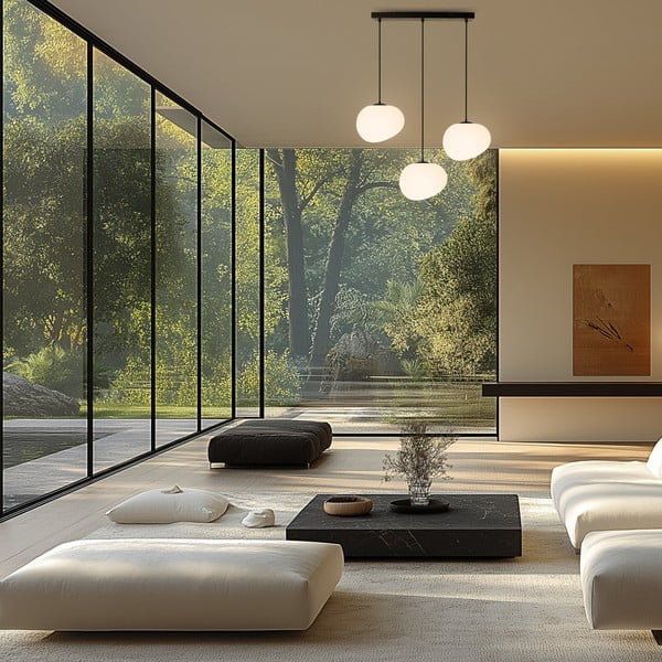 Juodos ir baltos spalvos kabantis šviestuvas Stones – Candellux Lighting-image-1