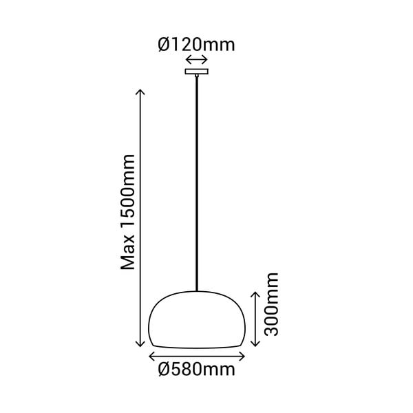 Pakabinamas šviestuvas iš rotango SULION Nest, aukštis 150 cm-image-3