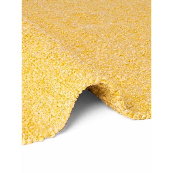 Rankų darbo geltonos spalvos iš boucle kilimas 80x200 cm Notting Hill Portobello – Ted Baker-image-3