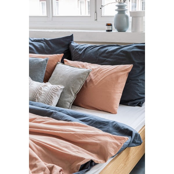 Antracito pilkos spalvos medvilninė vienvietė patalynė Bonami Selection, 140 x 200 cm-image-4