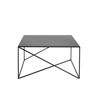 Juodas kavos staliukas CustomForm Memo, 80 x 80 cm