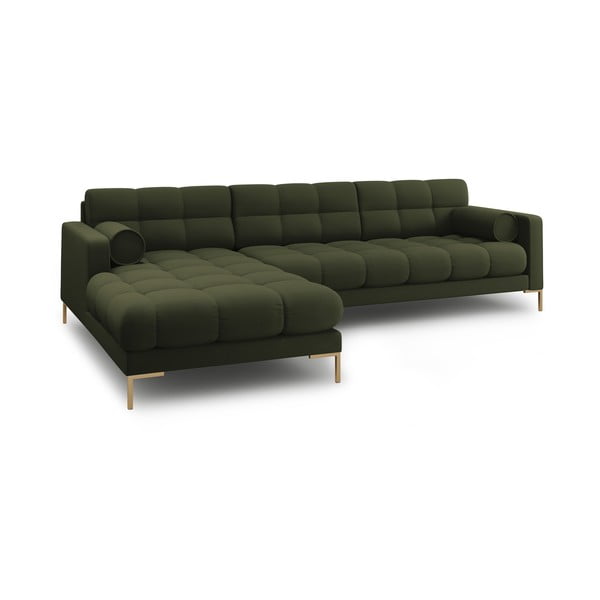 Kampinė sofa žalios spalvos (su kairiuoju kampu) Bali – Cosmopolitan Design-image-4