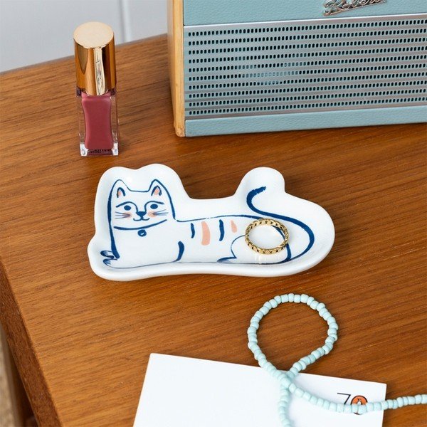 Iš keramikos papuošalų stovas Cat – Rex London-image-1
