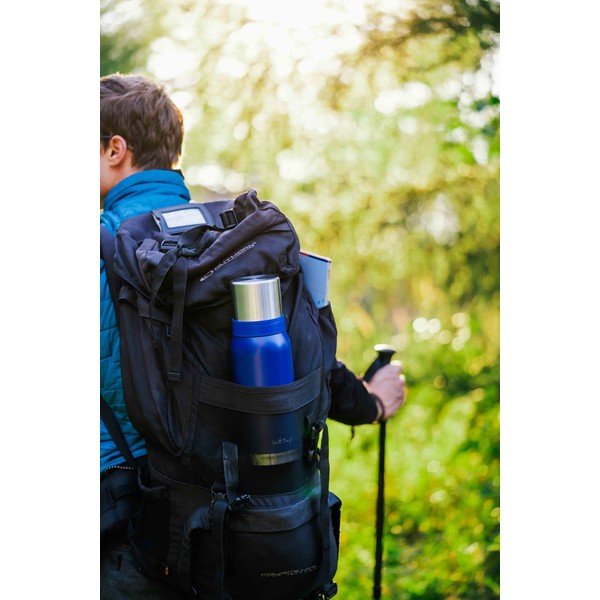 Tamsiai mėlynas kelioninis termo puodelis Vialli Design Fuori, 1 l-image-4