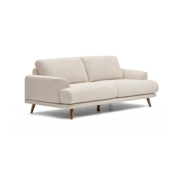 Smėlio spalvos sofa iš šenilinio audinio 211 cm Karin – Kave Home