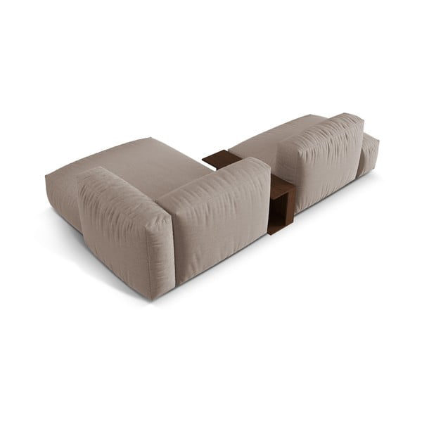 Modulinė kampinė sofa smėlio spalvos (su dešiniuoju kampu) Martina – Micadoni Home-image-4
