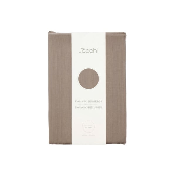 Taupe spalvos iš damasko viengulė/itin ilga patalynė 140x220 cm Noble – Södahl-image-4