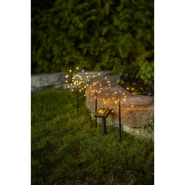 Lauko šviestuvai LED įstatomi į žemę 3 vnt. saulės baterijos (aukštis 40 cm) Firework  – Star Trading-image-3