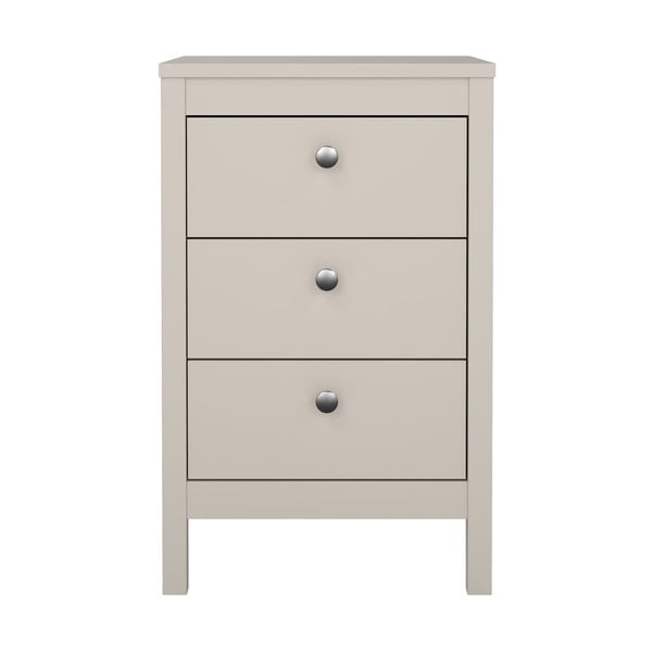 Pilkai smėlinės spalvos naktinis staliukas Madrid – Tvilum-image-2