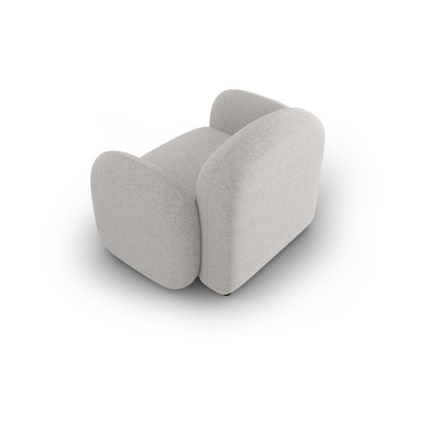 Krėslas šviesiai pilkos spalvos Blair – Micadoni Home-image-4