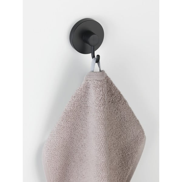 2 juodų sieninių kabliukų rinkinys rankšluosčiui Weko Vacuum-Loc® Pavia-image-1