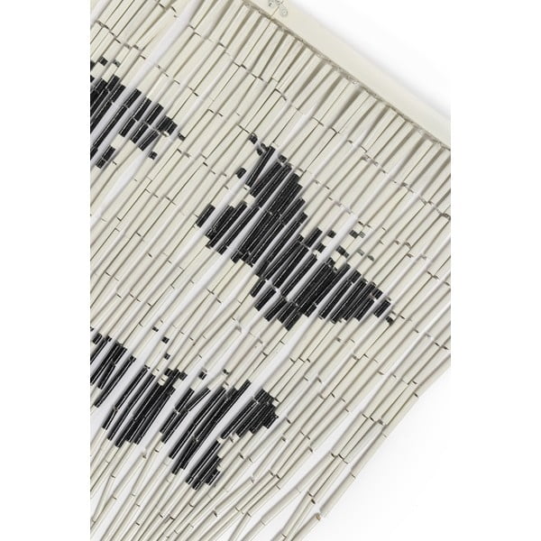 Juodai pilka bambuko durų užuolaida 200x90 cm Cat and Butterfly - Maximex-image-1