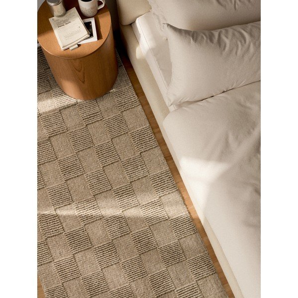 Rankų darbo rudos spalvos iš vilnos kilimas 80x200 cm Scala – Villeroy&Boch-image-3