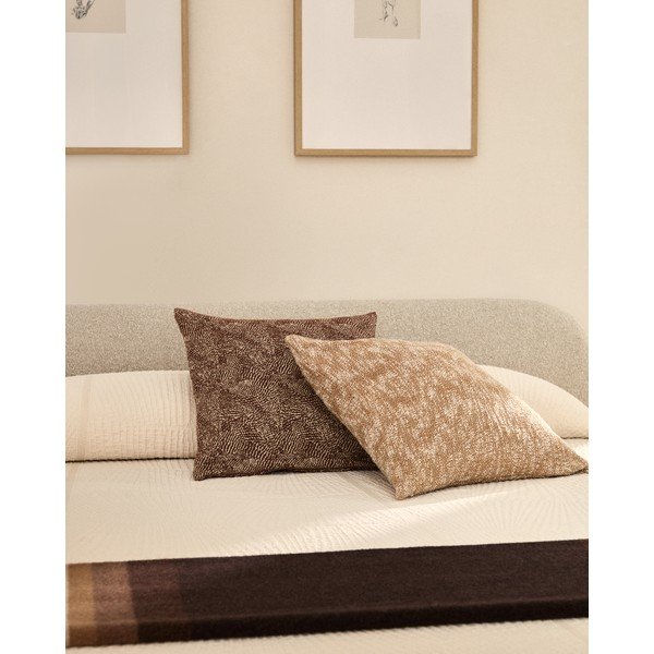 Dramblio kaulo spalvos iš žakardo lovatiesė 240x260 cm Zenti – Kave Home-image-3