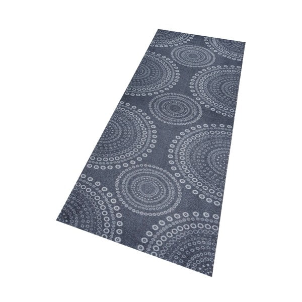 Pilkos spalvos kilimas Zala Living Flower Dots, 50 x 150 cm-image-1