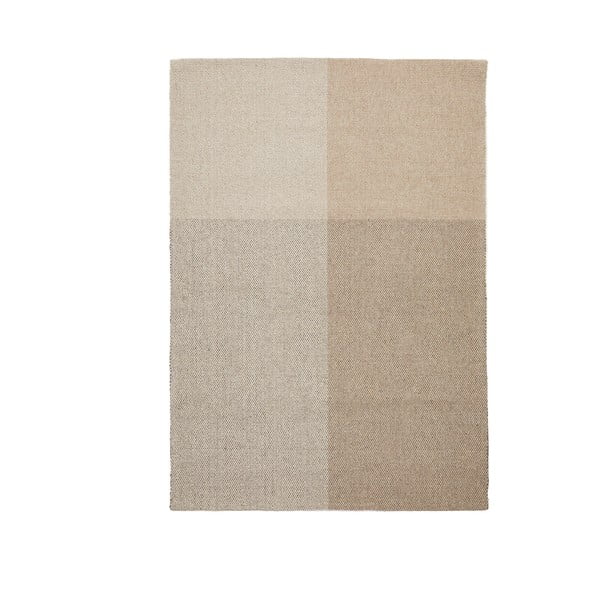 Rankų darbo iš vilnos mišinio kilimas smėlio spalvos 160x230 cm Sulema – Kave Home