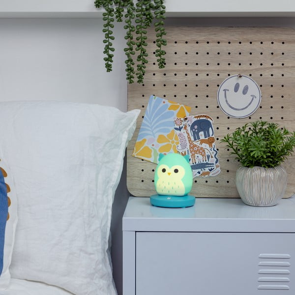 Mėlynos spalvos vaikiška naktinė lemputė Fizz Winston – SQUISHMALLOWS-image-2
