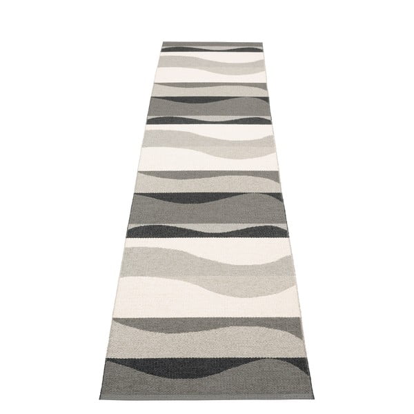 Pilkos spalvos lauko kilimas 70x300 cm Urvi Metal – Pappelina-image-2
