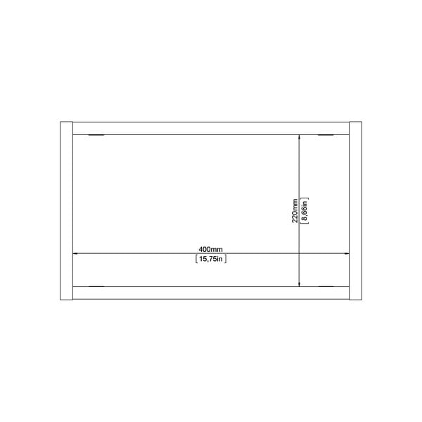 Natūralios spalvos kelių aukštų sieninė lentyna iš ąžuolo 44 cm Roomers – Tvilum-image-4