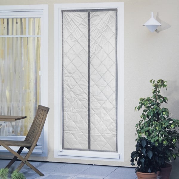 Termo užuolaida pilkos spalvos/sidabrinės spalvos durims 80x200 cm – Maximex-image-1