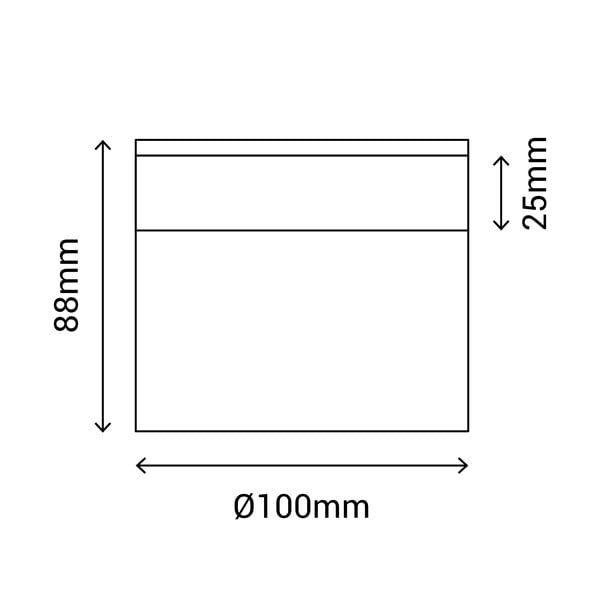 Juodas lubinis šviestuvas SULION Congo, ø 10 cm-image-2