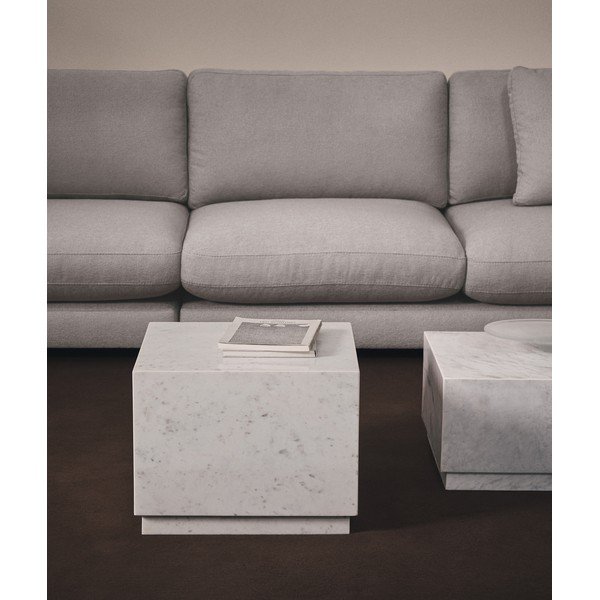 Iš marmuro šoninis stalas 40x40 cm Sorein – Kave Home-image-1