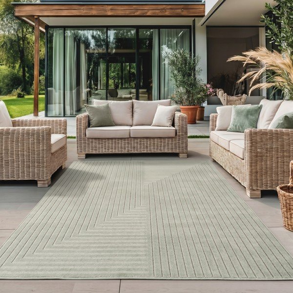 Žalios spalvos lauko ir vidaus kilimas 160x230 cm Nova 1202 – Ayyildiz Carpets-image-1