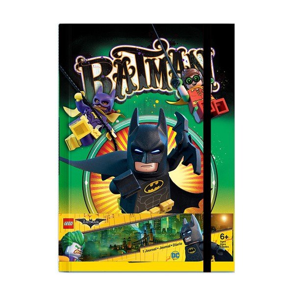 Liniuota LEGO® Batman užrašų knygelė, 96 puslapiai