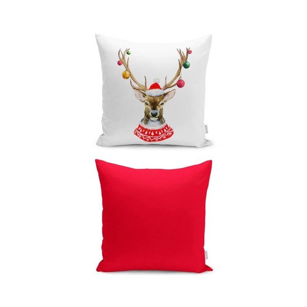 Dekoratyvinis pagalvės užvalkalas su Kalėdų motyvu 43x43 cm Merry Christmas – Mila Home
