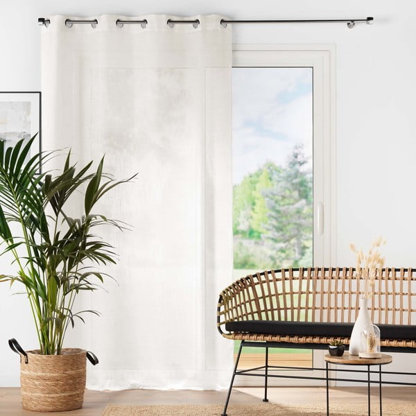 Permatoma užuolaida kreminės spalvos 140x280 cm Haltona – douceur d'intérieur-image-2