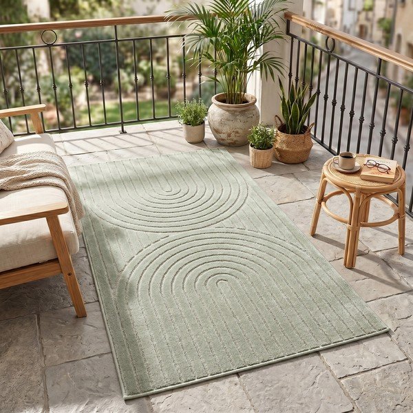 Žalios spalvos lauko kilimas 80x250 cm Nova 1201 – Ayyildiz Carpets-image-1